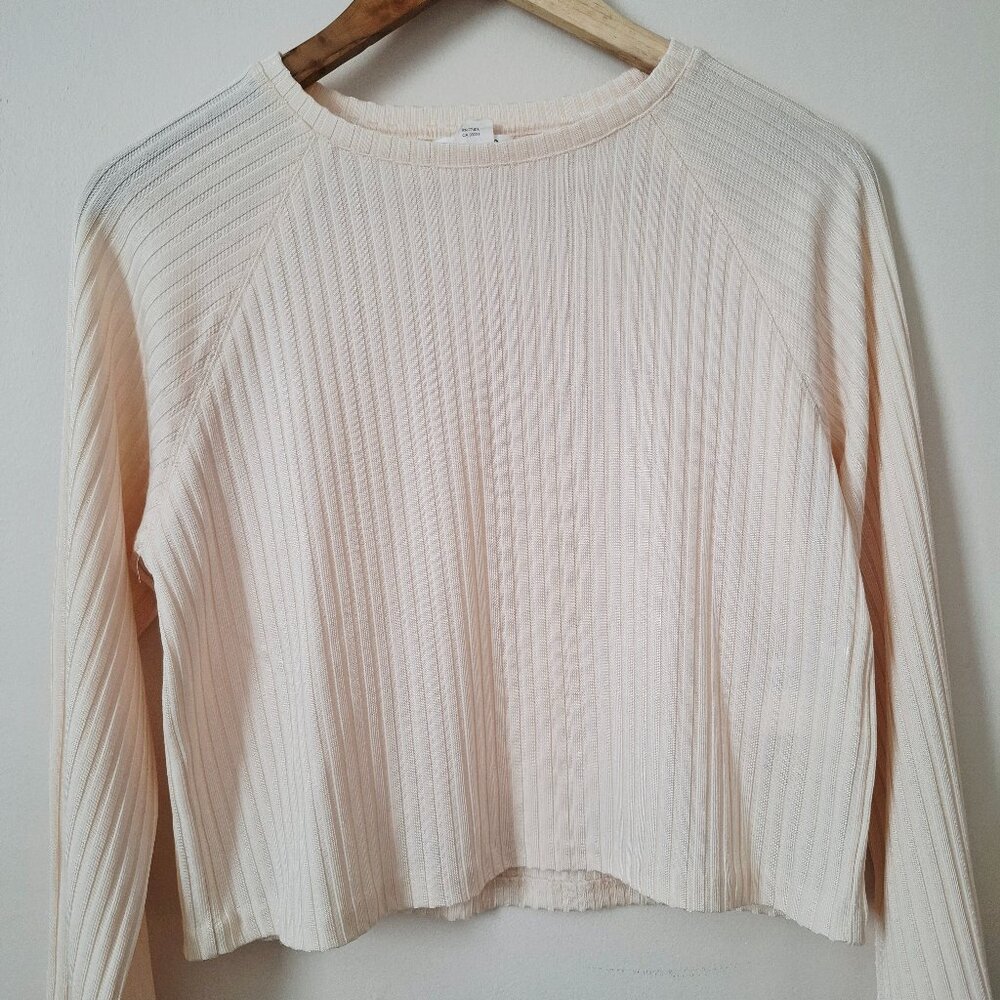 Club Monaco viscose long sleeve top